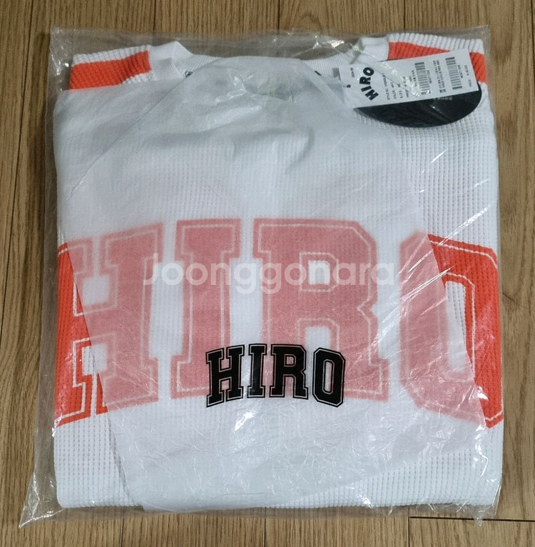 히로 럭비 와플 티셔츠 화이트 160--1