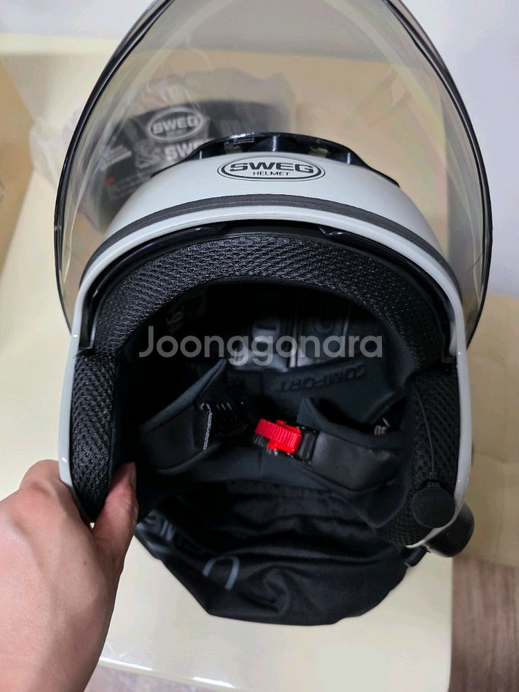 스웨그 RS10 오토바이 헬멧 XL사이즈 라이트그레이--7