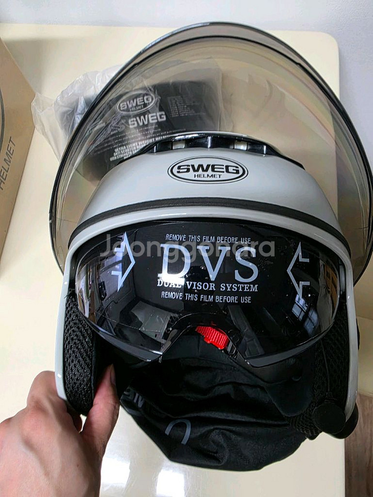 스웨그 RS10 오토바이 헬멧 XL사이즈 라이트그레이--6