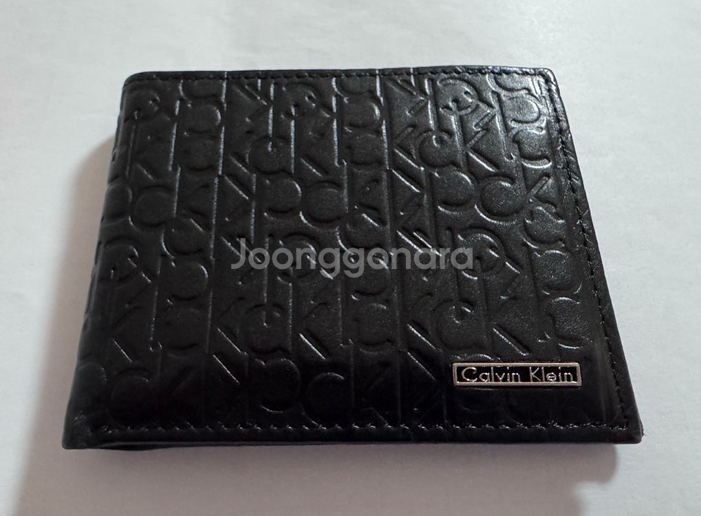(정품) 캘빈클라인 남성 반지갑 블랙--0