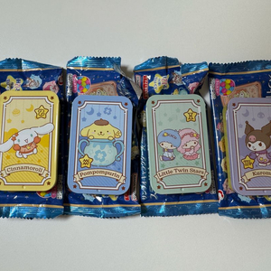 산리오 별자리 컬렉션 캔 라무네 슬라이드 틴케이스 일괄
