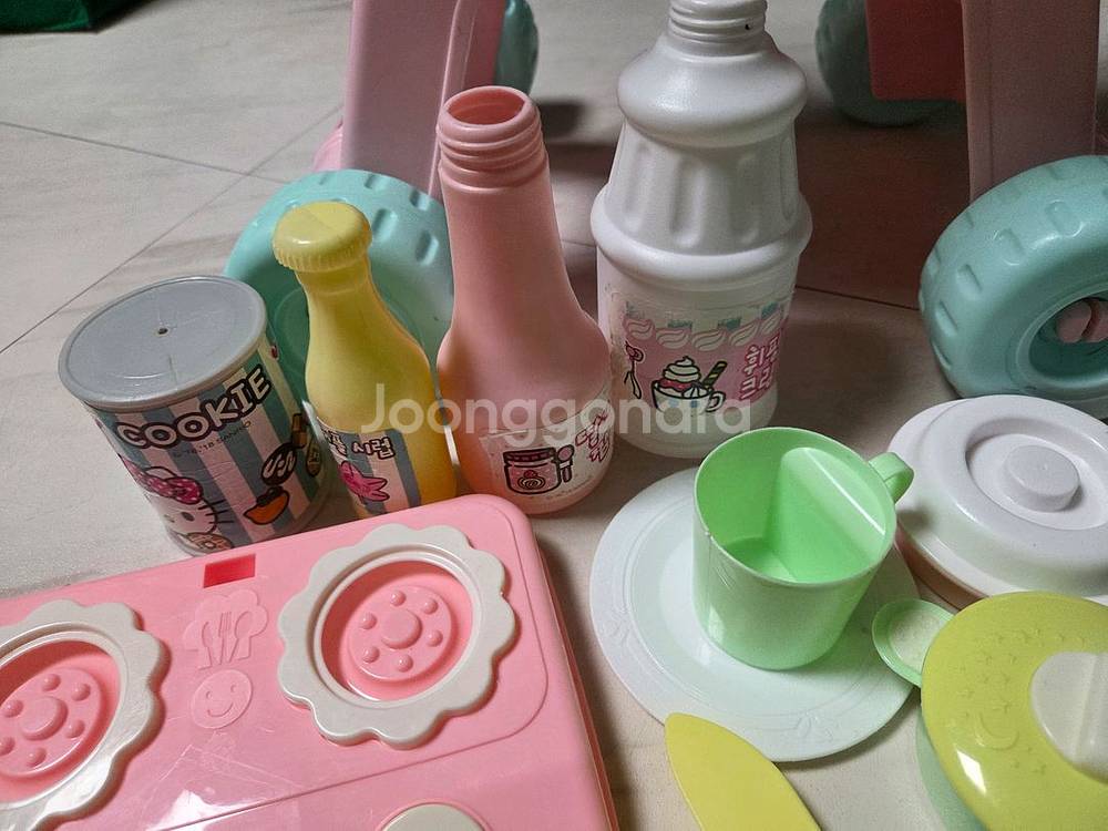 헬로키티 쇼핑카&요리놀이 세트--4