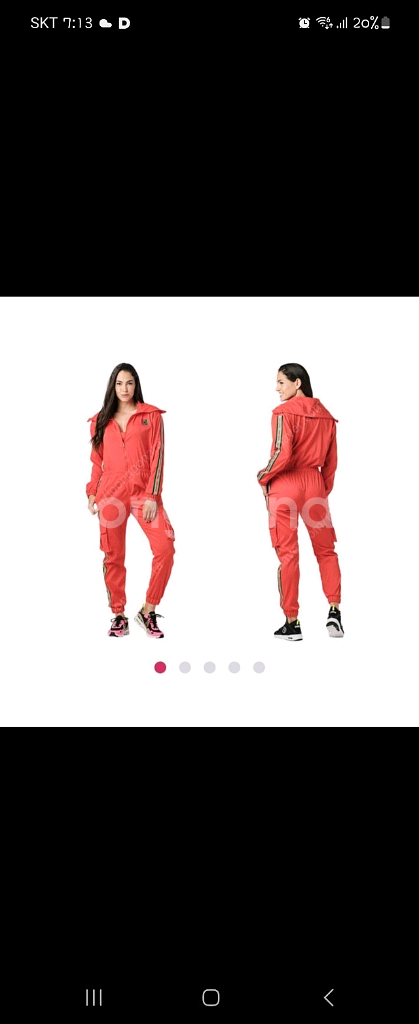 줌바웨어 점프슈트 S사이즈--1