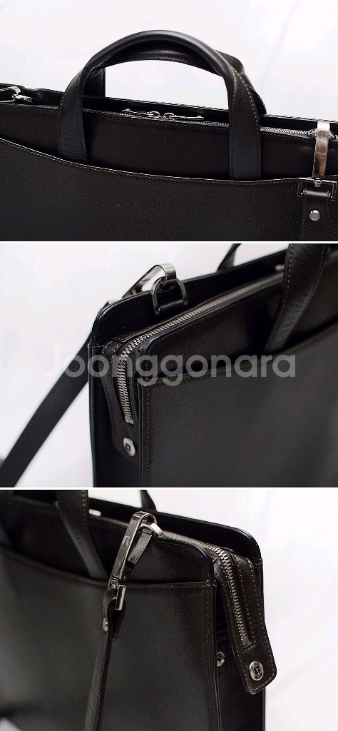 샘소나이트 폴리오 풀그레인 사피아노 레더 슬림 브리프케이스--4