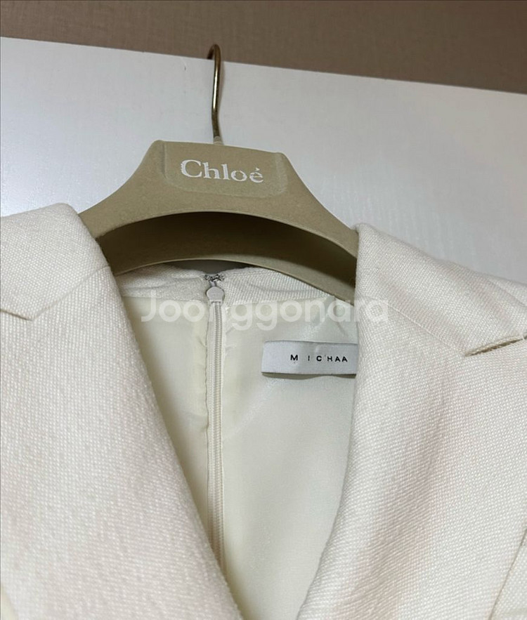 미샤 MICHAA 울 트위드 롱 원피스--2