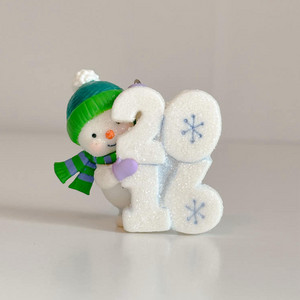 2016 크리스마스 글리터 스노우맨 오너먼트