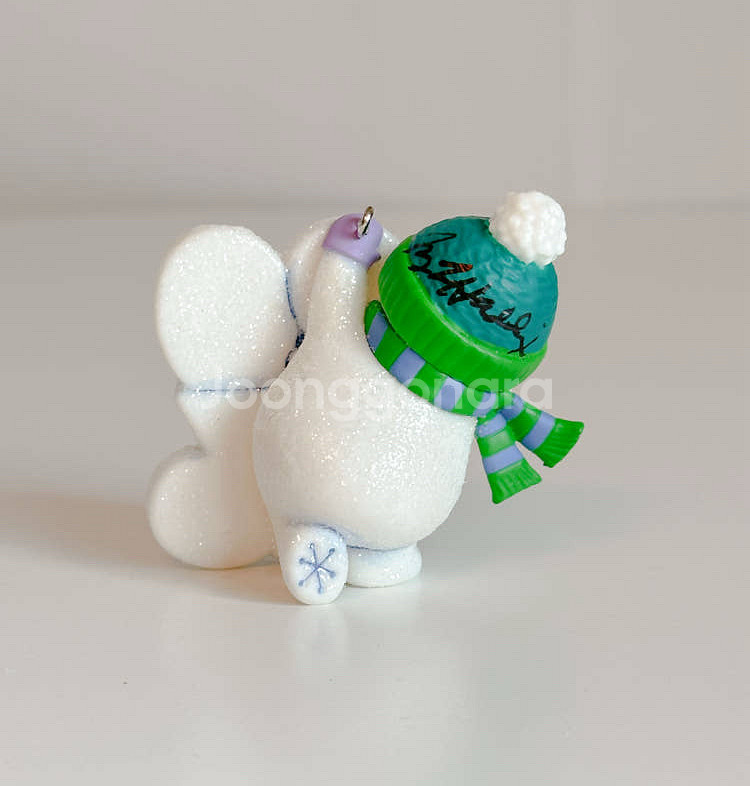 2016 크리스마스 글리터 스노우맨 오너먼트--1