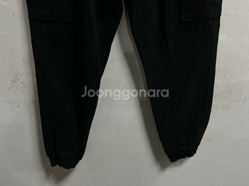 34-35 WIDE 코튼 스판 카고 밴딩 조거팬츠 바지--2