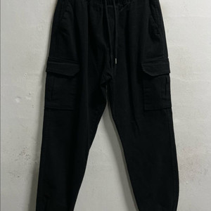 34-35 WIDE 코튼 스판 카고 밴딩 조거팬츠 바지