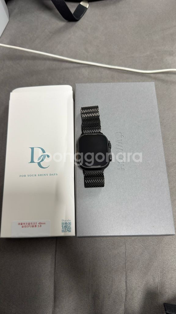 애플워치 울트라3 블랙 티타늄 밀레니즈루프 M--0