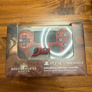 소니 듀얼쇼크4 몬스터헌터 월드 에디션 (신품)