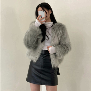 (새상품) 페이크퍼 자켓