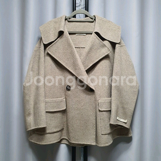 제이머랭 케이프 카라 더블 핸드메이드 코트--0