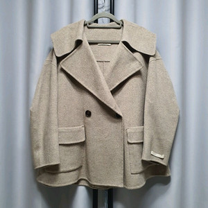 제이머랭 케이프 카라 더블 핸드메이드 코트