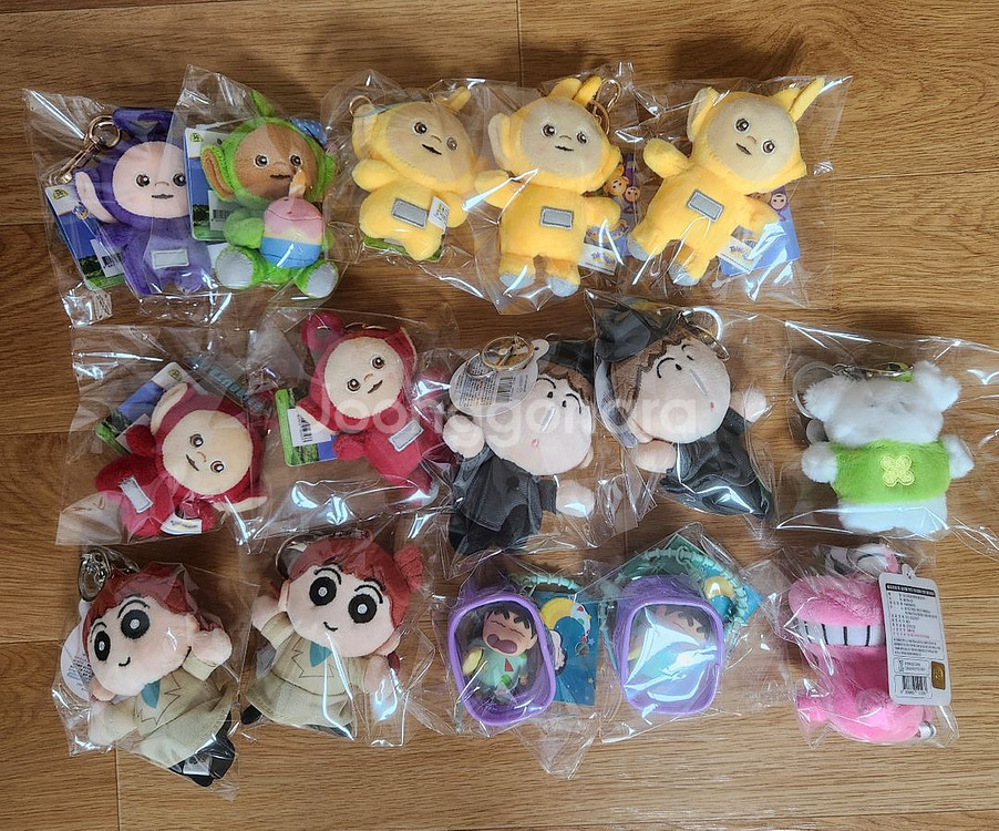 텔레토비,짱구,맹구 키링--0