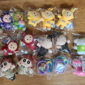 텔레토비,짱구,맹구 키링