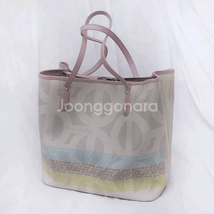 루이까또즈 모노그램 코팅 캔버스 레더 투웨이 쇼퍼백--0