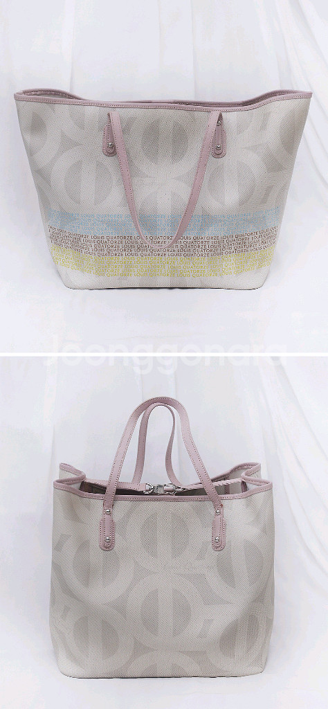 루이까또즈 모노그램 코팅 캔버스 레더 투웨이 쇼퍼백--1