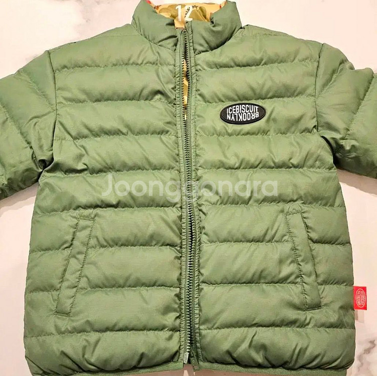 아이스비스킷 카모 리버서블 덕다운 경량패딩 130--3