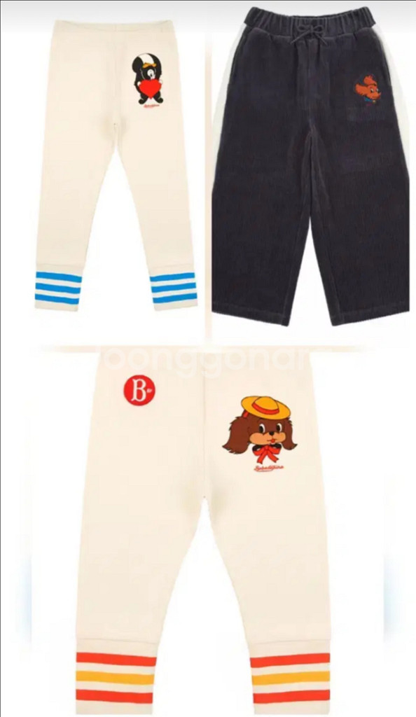 베베드피노 100 바지 3개 세트--0