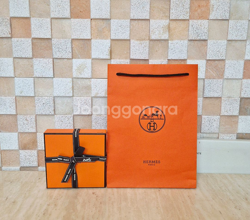 [정품]에르메스 쇼핑백+박스+리본 SET,에르메스 지갑--0