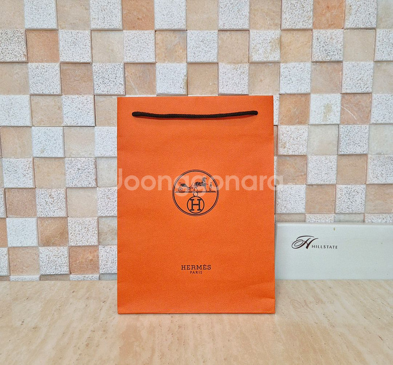 [정품]에르메스 쇼핑백+박스+리본 SET,에르메스 지갑--5