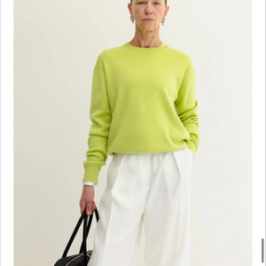 orr 오르 스프링 울 라운드 니트 라임 s