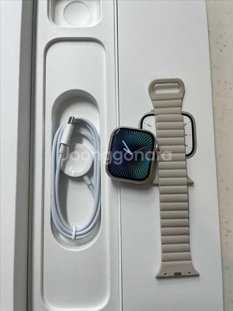 애플워치7 41mm 스타라이트 SSS급--0