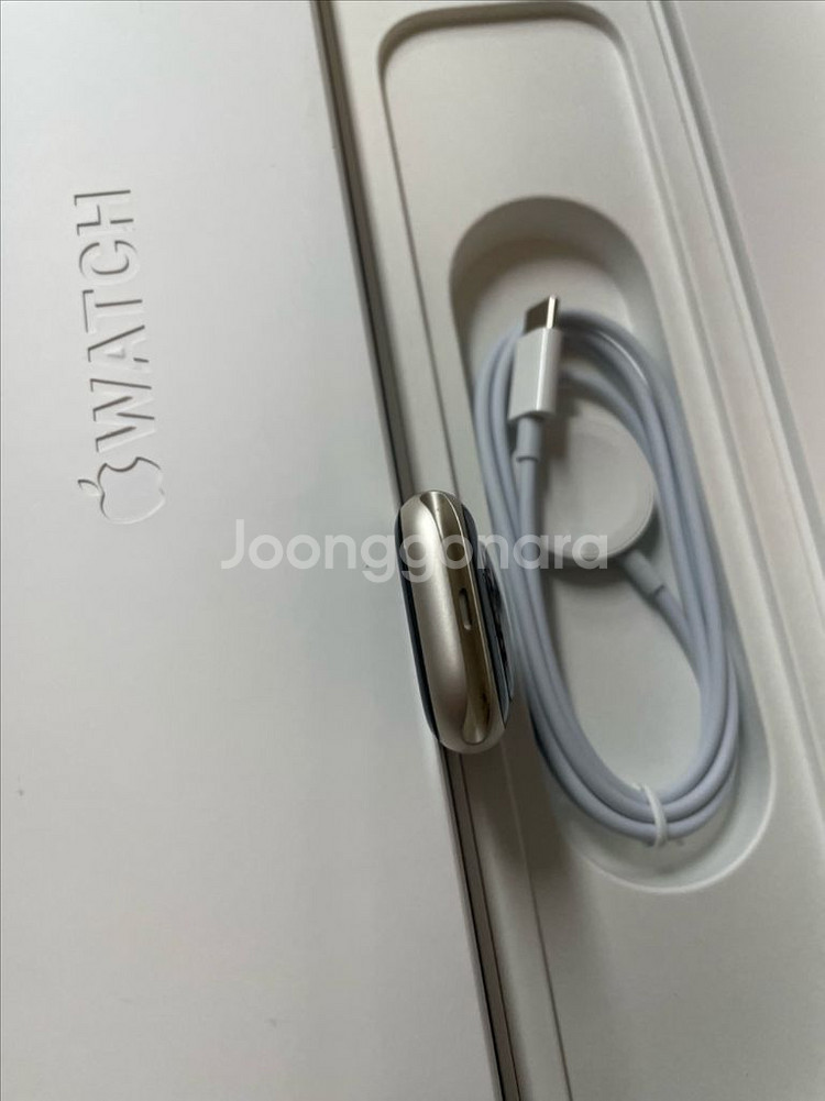 애플워치7 41mm 스타라이트 SSS급--4