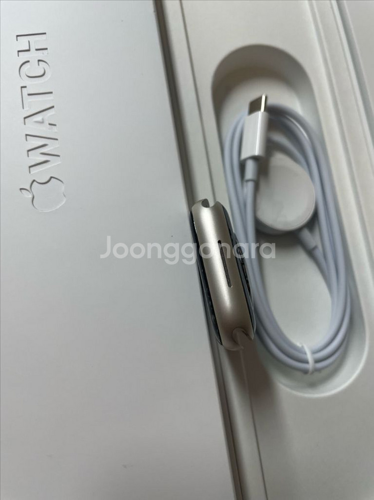 애플워치7 41mm 스타라이트 SSS급--5