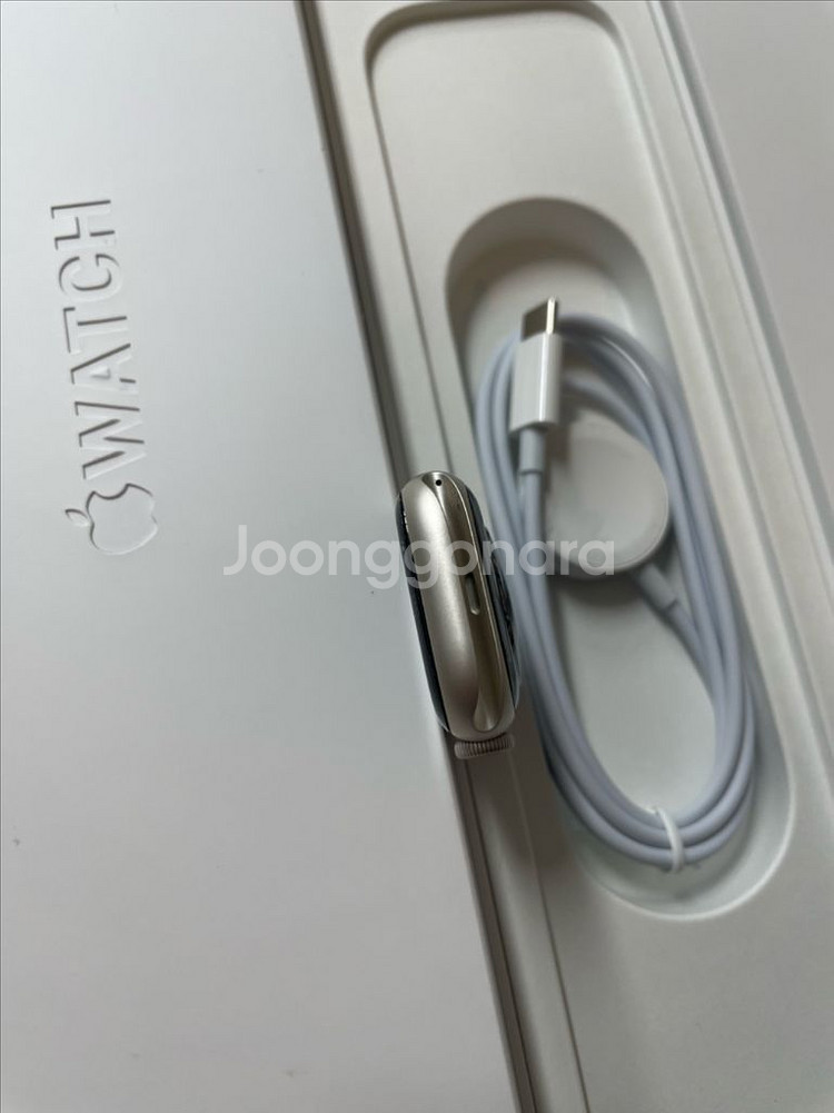 애플워치7 41mm 스타라이트 SSS급--6