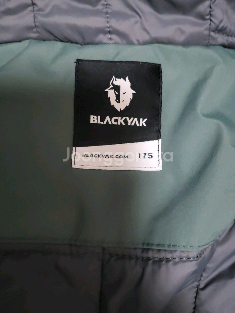 블랙야크 175 카키색 점퍼 고학년 남아--5