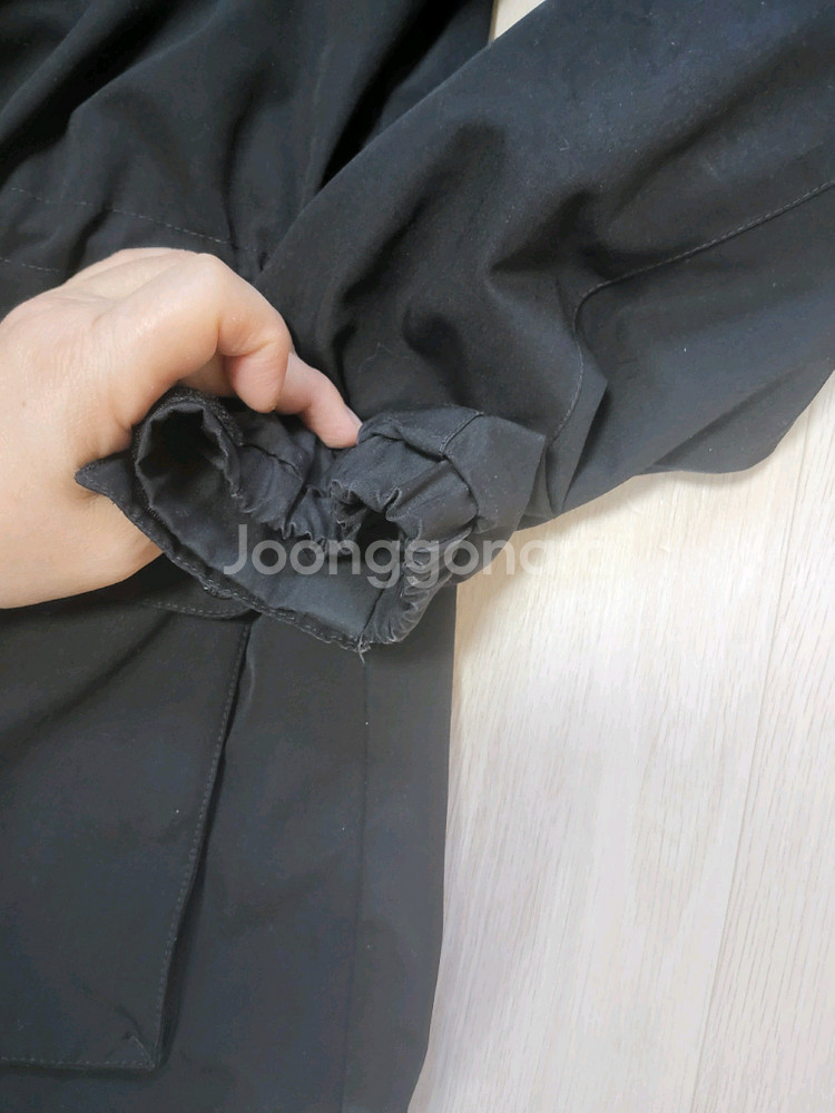 블랙야크 175 카키색 점퍼 고학년 남아--7