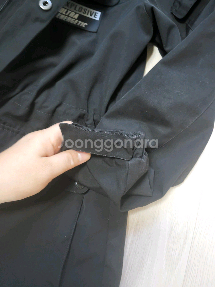 블랙야크 175 카키색 점퍼 고학년 남아--8