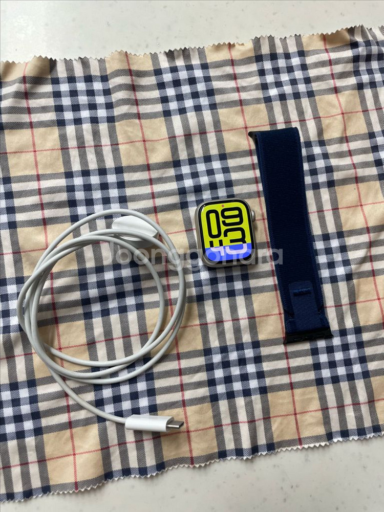 애플워치8셀룰러 41mm 스타라이트 SS급--0