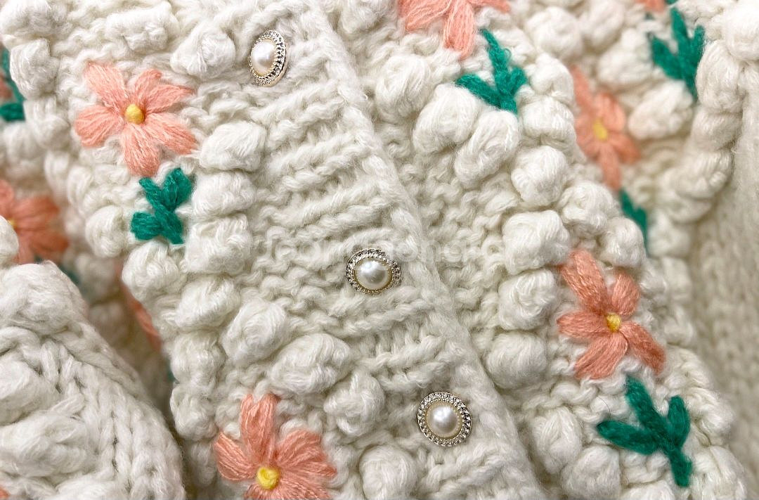 새상품]꽃자수 가디건 사이즈 프리~66--4