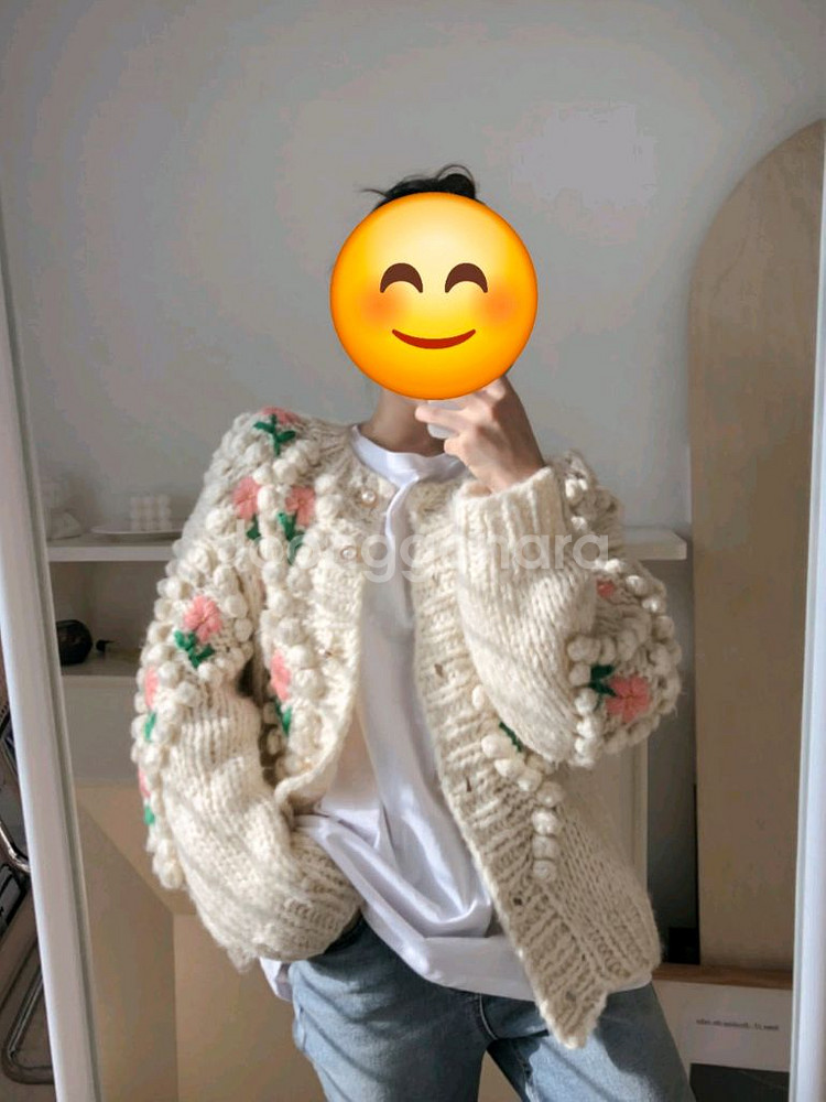 새상품]꽃자수 가디건 사이즈 프리~66--7