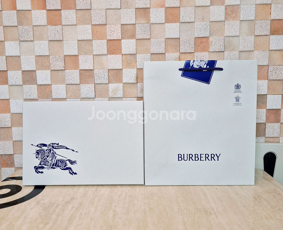 [정품]버버리 쇼핑백+박스 set,버버리 가방,버버리--0