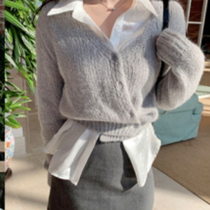 플리츠플리즈 니트 셋업