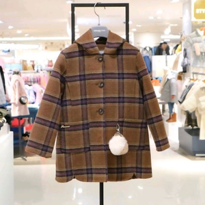 레노마키즈 여아 체크 핸드메이드 코트 130(새상품