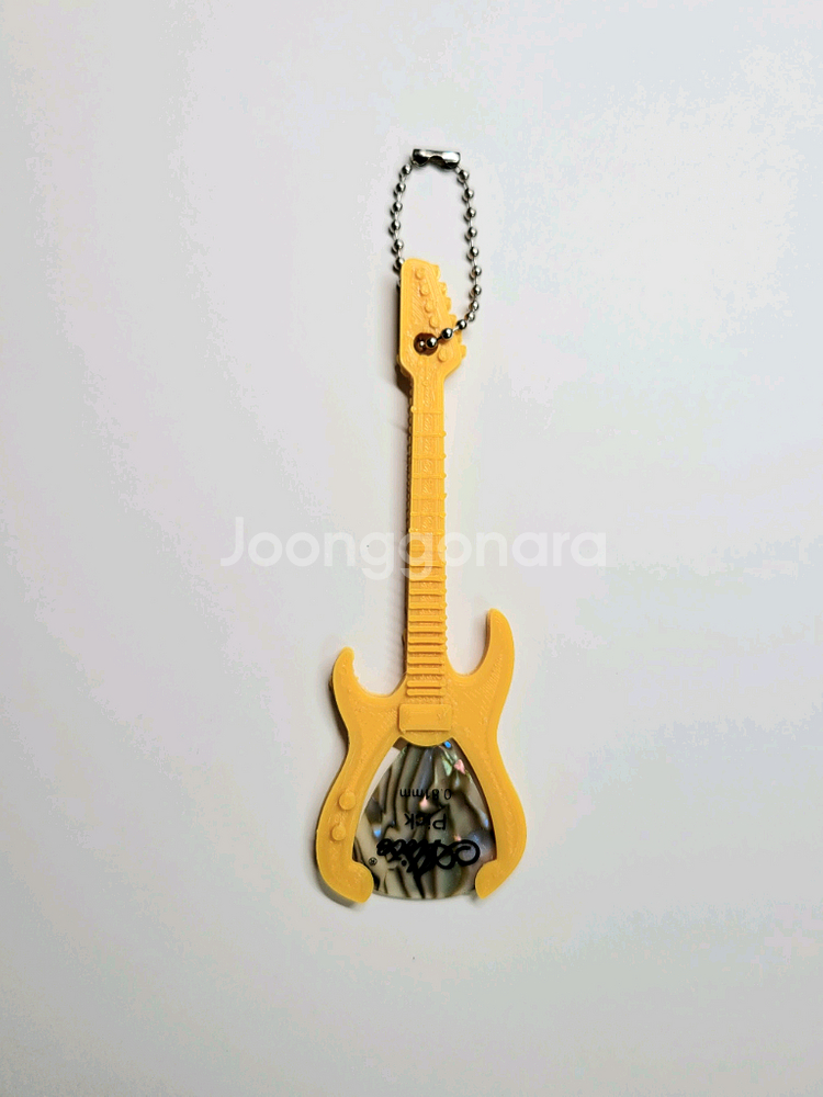 일렉기타 피크 보관 키링 키체인--0