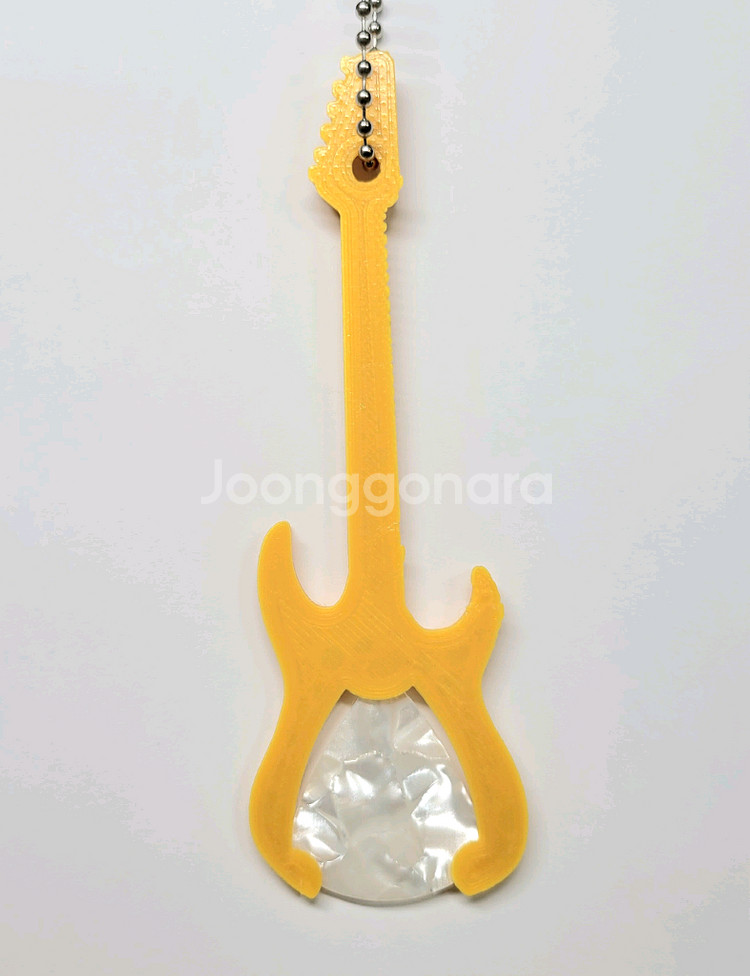 일렉기타 피크 보관 키링 키체인--8