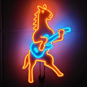 네온사인 말 일렉기타 led 램프