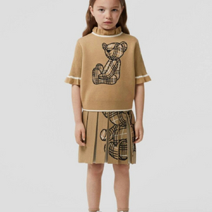 버버리 키즈 곰돌이 니트 스웨터 여아용 4y, 6y, 8y