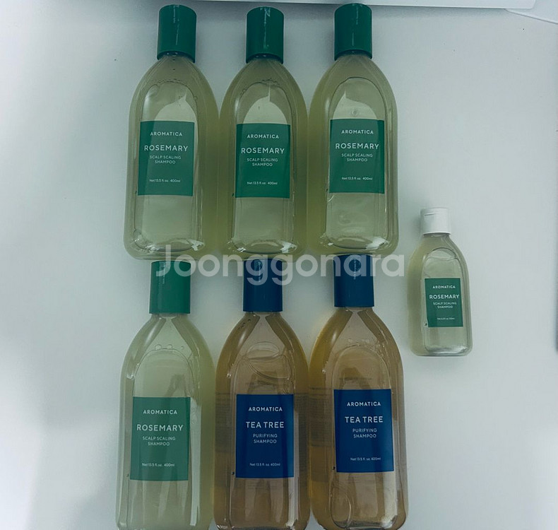 [씨유반택포] 아로마티카 로즈마리 샴푸 4개 + 티트리 샴푸 2개--0