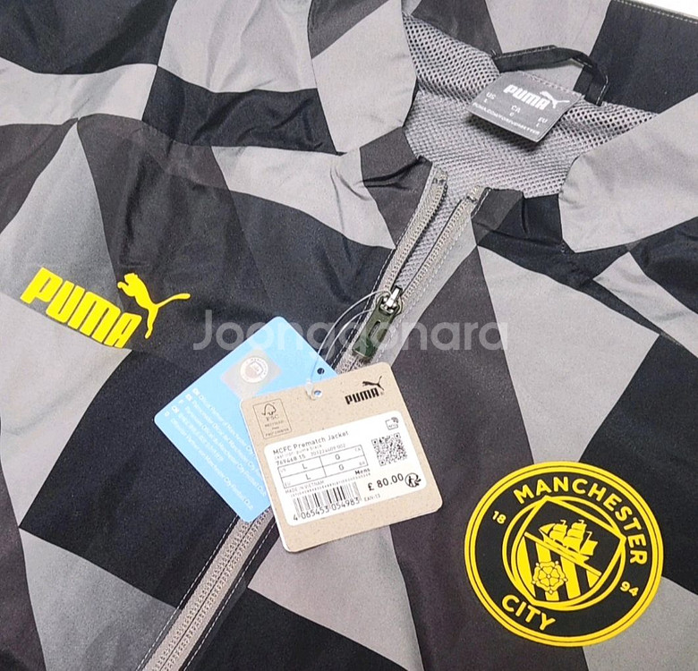 해외L/맨시티 프리매치 자켓 축구 바람막이 푸마--2