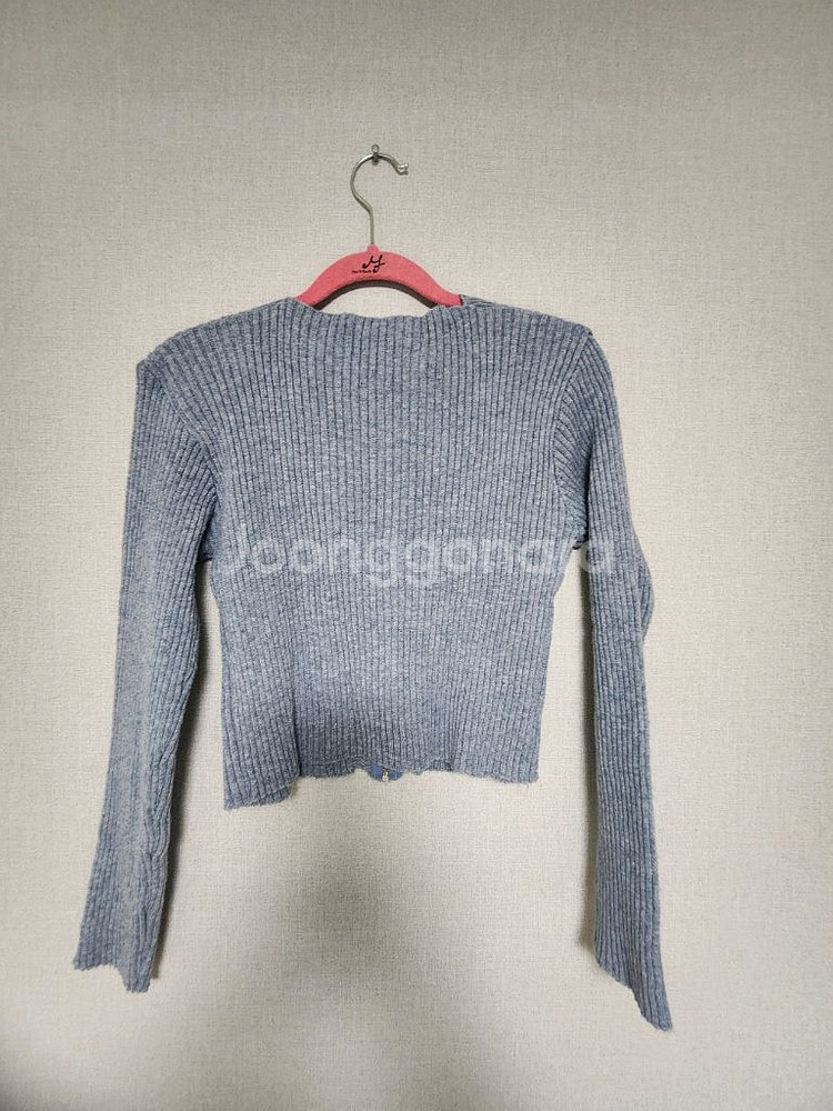 비비안 크롭 니트지퍼가디건--2