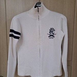 폴로 랄프로렌 화이트 니트 집업 가디건