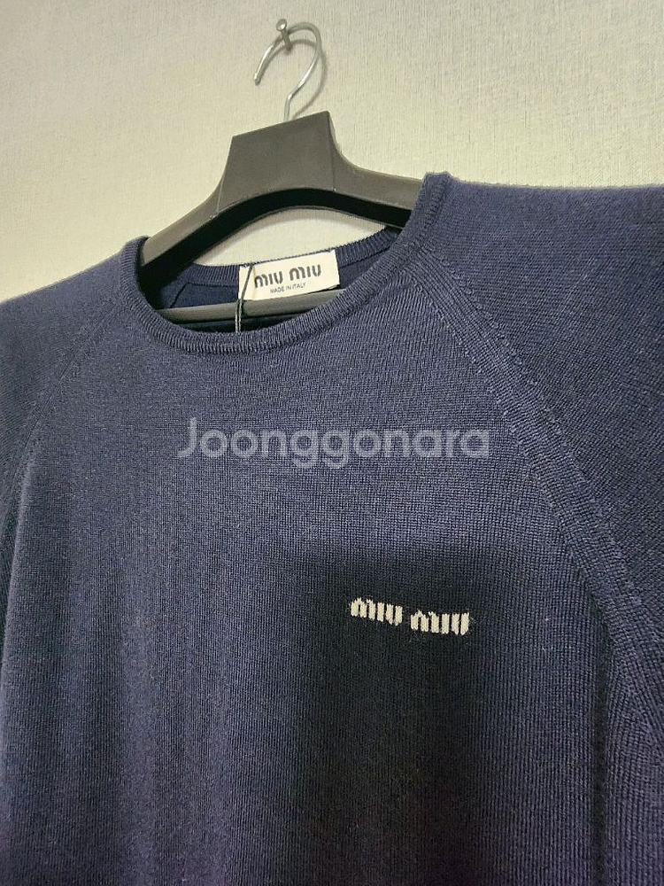 미우 반팔 니트--2