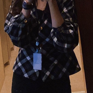 자라 체크 셔츠